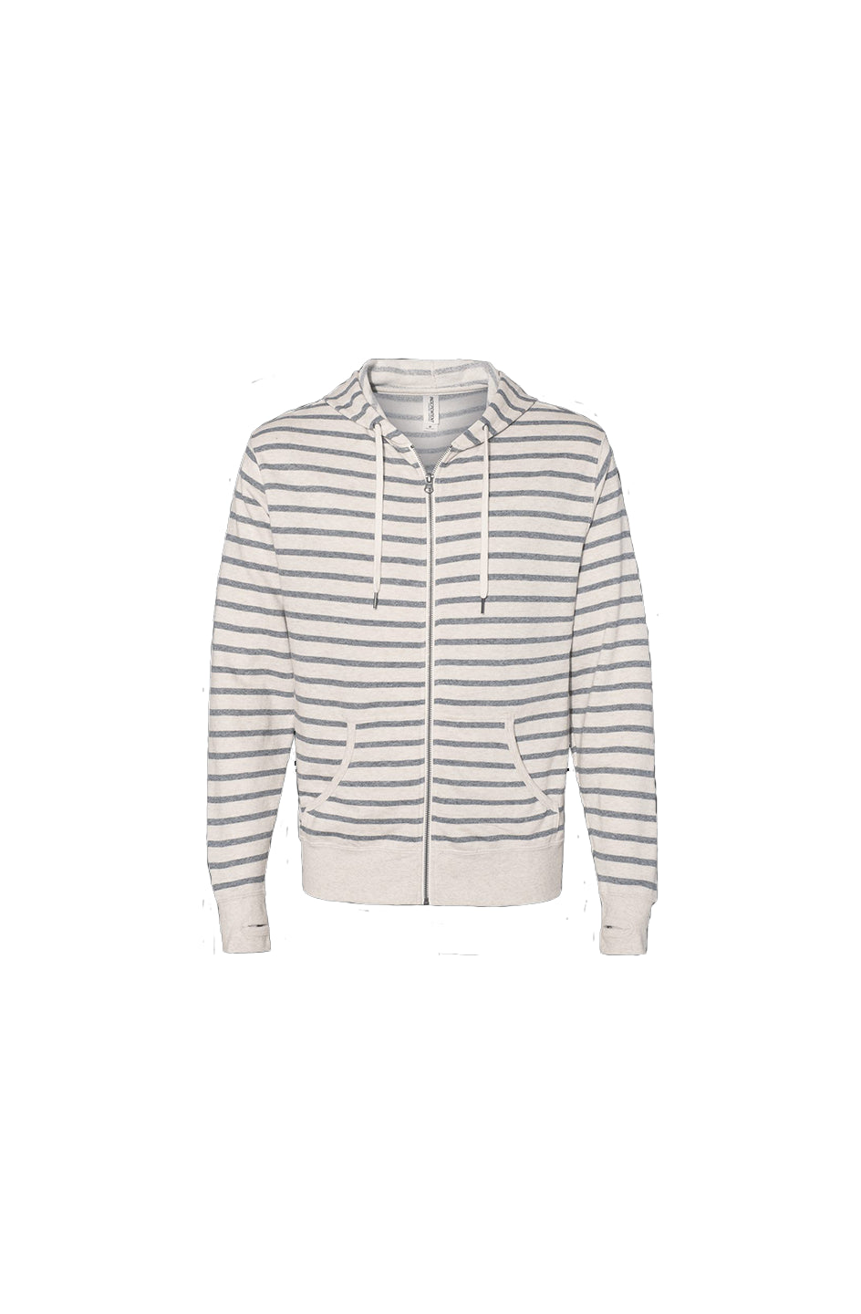 Oatmeal and Heather Zip Hoodie